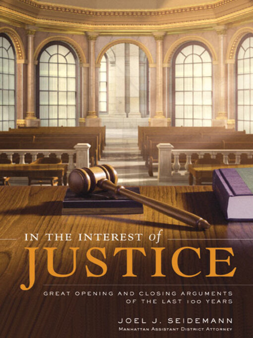 Title details for In the Interest of Justice by Joel Seidemann - Available